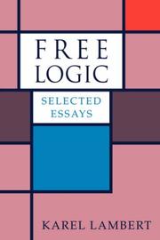 Cover of Free Logic by Karel Lambert