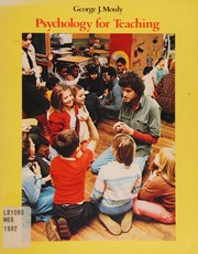 Front cover of Psychology for teaching by George J. Mouly