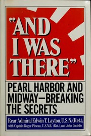 Cover of "And I was there" by Layton, Edwin T.