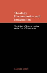 Front cover of Theology, hermeneutics, and imagination by Garrett Green