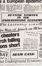 Cover of Getting Started in the Underground Economy by Adam Cash