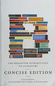 Front cover of Broadview Introduction to Literature, Concise Edition by Lisa Chalykoff