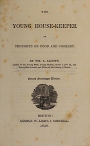 Front cover of The young housekeeper, or, Thoughts on food and cookery by William A. Alcott