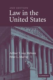 Front cover of Law in the United States by Arthur Taylor von Mehren