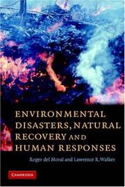 Front cover of ENVIRONMENTAL DISASTERS, NATURAL RECOVERY AND HUMAN RESPONSES by Del Moral, Roger