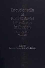 Front cover of Encyclopedia of post-colonial literatures in English by Eugene Benson