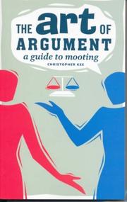 Front cover of The art of argument by Christopher Kee