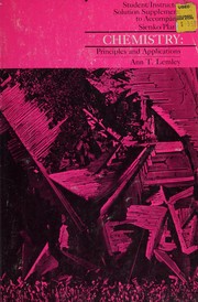 Front cover of Student/instructor solution supplement to accompany Sienko/Plane chemistry by Ann T Lemley
