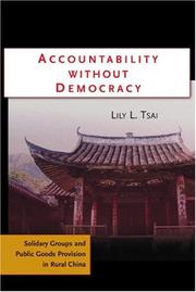 Cover of Accountability Without Democracy by Lily L. Tsai