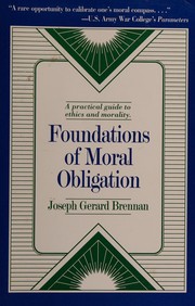 Cover of Foundations Moral Obligation by Joseph Brennan