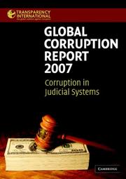 Cover of Global Corruption Report 2007 by Transparency International
