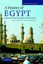 Front cover of A History of Egypt by Afaf Lutfi Al-Sayyid Marsot