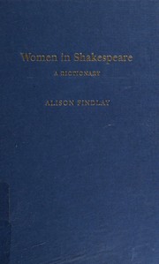 Cover of Women in Shakespeare (Continuum Shakespeare Dictionaries) by Alison Findlay