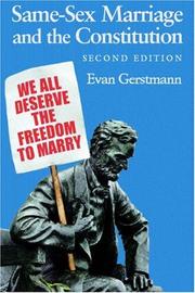 Front cover of Same-Sex Marriage and the Constitution by Evan Gerstmann