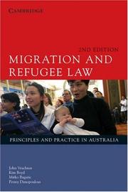 Cover of Migration and refugee law by John Vrachnas