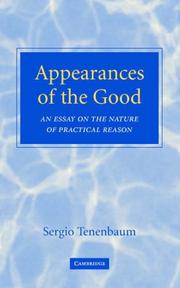 Front cover of Appearances of the Good by Sergio Tenenbaum