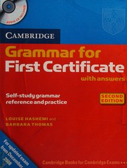Cover of Grammar for first certificate by Louise Hashemi
