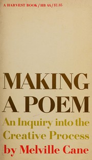 Cover of Making a Poem by Melville Cane