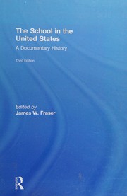 Front cover of School in the United States by James W. Fraser
