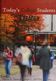 Front cover of Today's College Students by Pietro A. Sasso