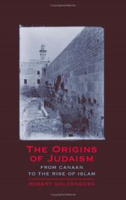 Front cover of The Origins of Judaism by Robert Goldenberg