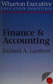 Front cover of Wharton Executive Education Finance and Accounting Essentials by Richard A. Lambert