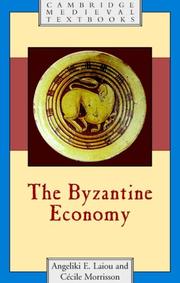 Front cover of The Byzantine economy by Angeliki E. Laiou