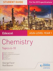 Front cover of Edexcel Chemistry Student Guide 2 by George Facer