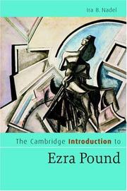 Front cover of The Cambridge Introduction to Ezra Pound (Cambridge Introductions to Literature) by Ira B. Nadel