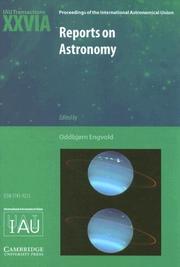 Cover of Reports on Astronomy 20032005 (IAU XXVIA): IAU Transactions XXVIA (Proceedings of the International Astronomical Union Symposia and Colloquia) by Oddbjorn Engvold