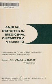 Cover of Annual reports in medicinal chemistry by Frank H. Clarke