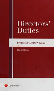 Cover of Directors' Duties by Andrew Keay