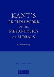 Front cover of Kant's Groundwork of the Metaphysics of Morals by Jens Timmermann