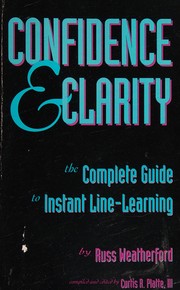 Front cover of Confidence & clarity by Russ Weatherford