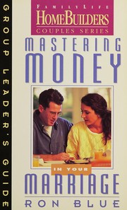 Front cover of Mastering Money in Your Marriage by Ron Blue
