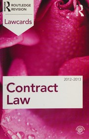 Cover of Contract law by Routledge-Cavendish Publishing Staff