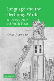 Cover of Language and the Declining World in Chaucer, Dante, and Jean de Meun by John M. Fyler