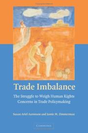 Cover of Trade imbalance by Susan A Aaronson