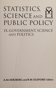 Front cover of Statistics, science and public policy IX by Conference on Statistics, Science and Public Policy (9th 2004 Hailsham, England)