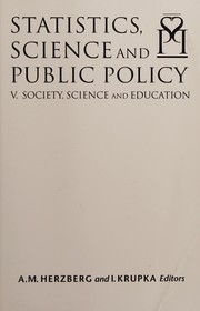 Front cover of Statistics, science and public policy V by Conference on Statistics, Science and Public Policy (5th 2000 Hailsham, England)