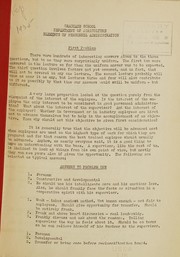 Cover of [Lectures, problems and other material in connection with the course "Elements of personnel administration]" by Graduate School, USDA