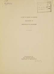 Cover of List of books on subjects pertaining to administrative management by Graduate School, USDA