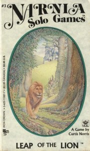 Front cover of Leap of the Lion (Narnia Solo Games #3) by Curtis Morris