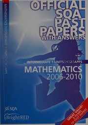 Front cover of Intermediate 1 maths 2006-2010 by Scottish Qualifications Authority