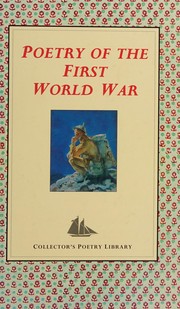 Front cover of Poetry of the First World War by Peter Harness
