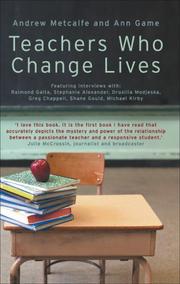 Front cover of Teachers who change lives by Andrew W. Metcalfe