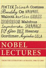 Cover of Nobel Lectures by Carmen Callil