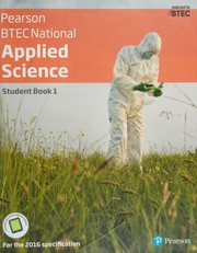 Front cover of Nationals 2016 Applied Science by Joanne Hartley
