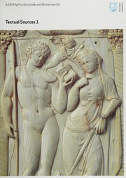 Front cover of Myth in the Greek and Roman worlds by Open University A330/Textual sources 1.