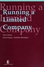 Front cover of Running a limited company by David Impey